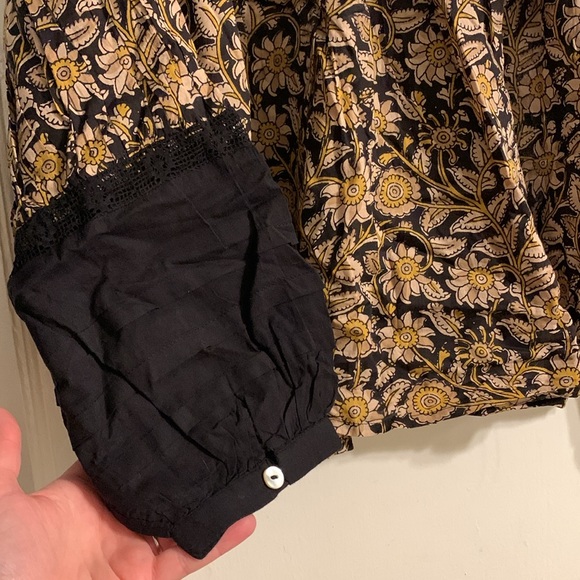 ✨ Anthropologie Rafia Lace Blouse Sz M - Picture 7 of 10